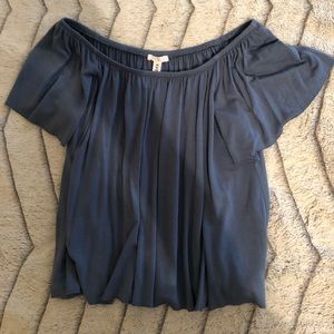 Nordstrom’s blue off the shoulder top